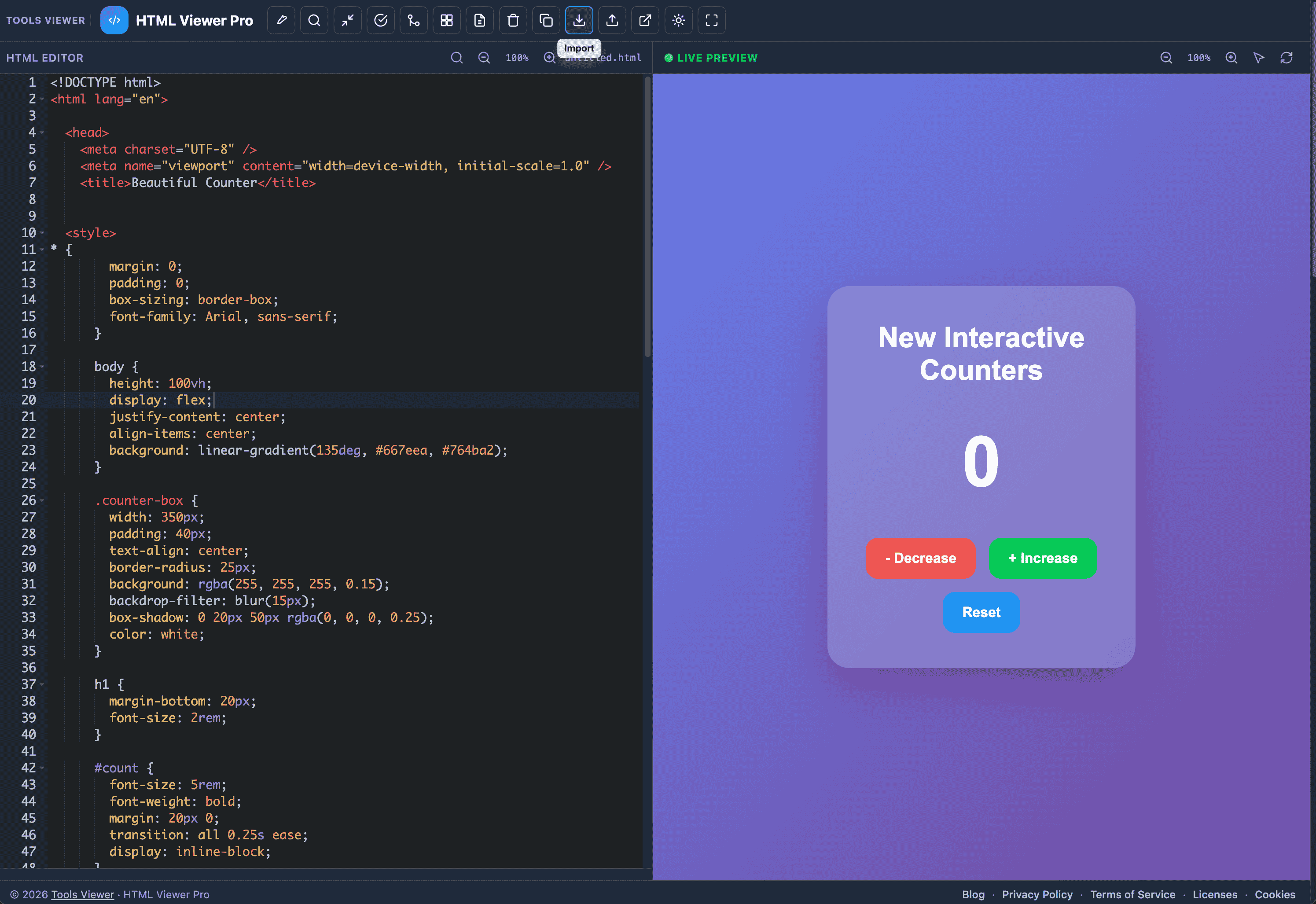 Opening an HTML file on a Chromebook using a browser-based HTML viewer